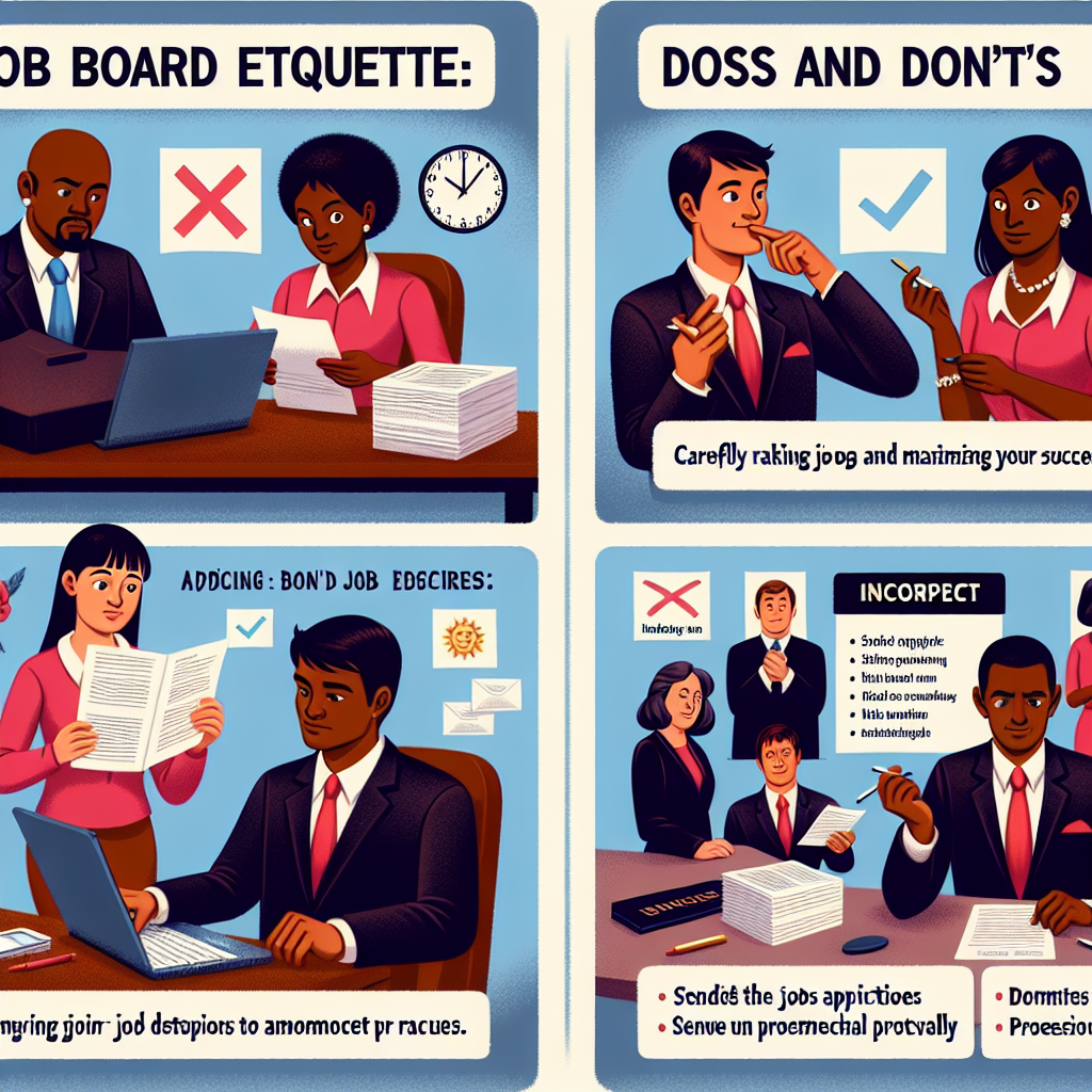 Job Board Etiquette: Dos and Don’ts for Maximizing Your Success